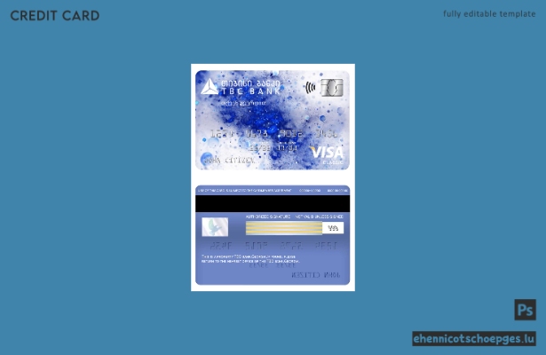 Georgia TBC Bank Visa Classic Card – Beispielvorschau